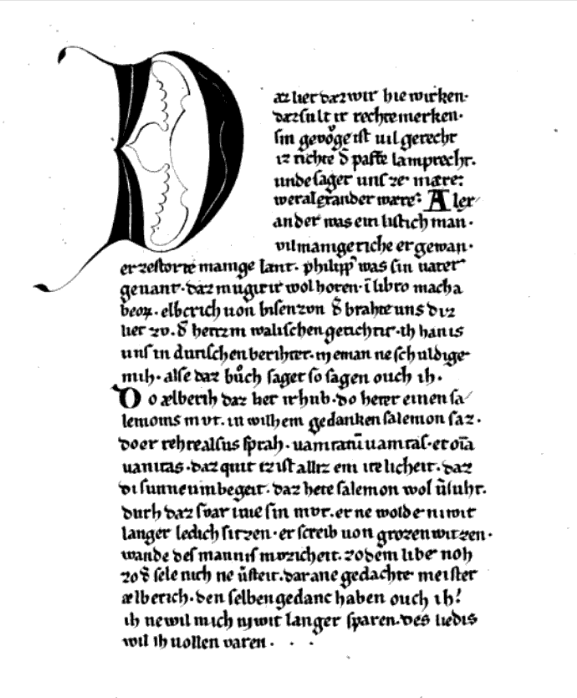 Schriftprobe of S (Schreiber 1828)